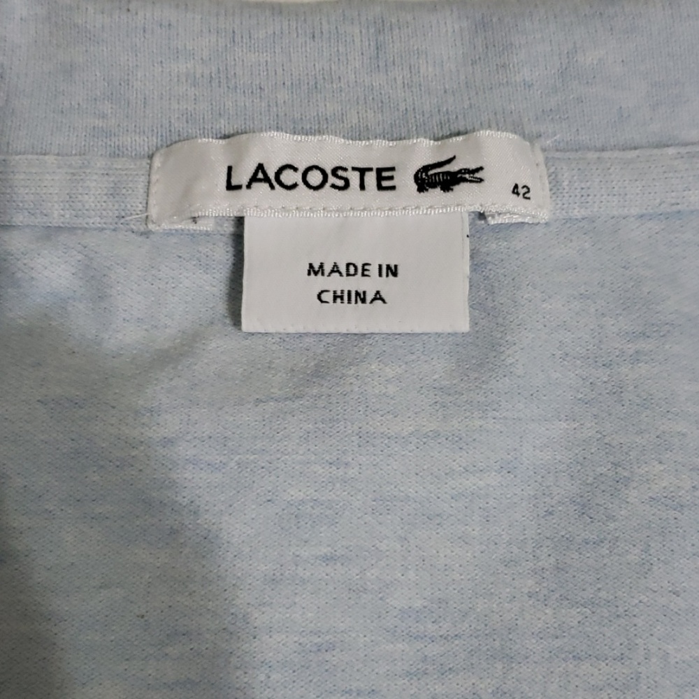 Light Blue Lacoste Polo Dress never worn size 42